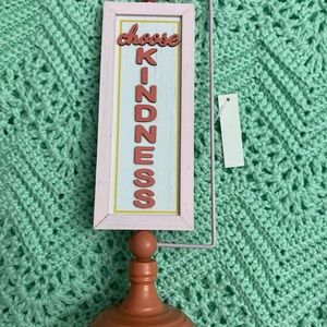 NWT Be Our Guest Choose Kindness Revolving Sign